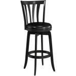 Hillsdale Savana Wood Bar Height Kitchen Stool, 29.5" High, Black