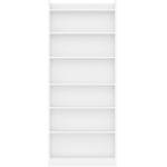 Yaheetech 7-Tier Open Bookcase and Bookshelf, Modern Simple Floor Standing Display Storage Shelves with Top Open Compartment for Home Office, Living Room, Bed Room - White