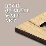 IARTTOP Boho Mid-century Modern Wood Wall Art 16x32 Inch Large Green Abstract Wood Wall Decor Mid Century Bohemian Artwork for Bedroom Living Room Office Kitchen Set of 3