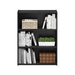 Furinno PASIR Book Shelf, 3-Tier Bookshelf, Bookcase, 9.7" x 23.7" x 31.5", for Living Room, Bedroom, Home Office, Americano