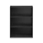 Furinno PASIR Book Shelf, 3-Tier Bookshelf, Bookcase, 9.7" x 23.7" x 31.5", for Living Room, Bedroom, Home Office, Americano