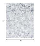 SAFAVIEH Area Rug 8x10 - Amelia Collection - Large - Grey & Ivory, Modern Design, Non-Shedding & Easy Cleaning, Ideal for Living Room, Bedroom, Office, Dining Space (ALA705G)