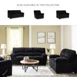 Signature Design by Ashley SimpleJoy Modern Sofa for Living Room, Black