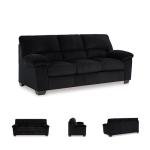 Signature Design by Ashley SimpleJoy Modern Sofa for Living Room, Black