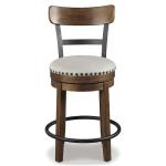 Brown Swivel Counter Height Bar Stool by Ashley