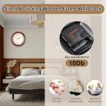 Vigorwise 12 Inch Wood Wall Clock, Retro Wooden Wall Clocks Battery Operated, Silent Wall Clock for Living Room Bedroom Housewarming Xmas New Year Present