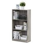 Furinno 3-Tier Bookcase in French Oak Grey