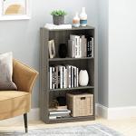 Furinno 3-Tier Bookcase in French Oak Grey
