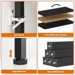 Wide Dresser with 9 Drawers for TV Stand