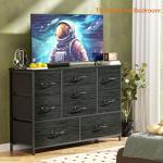 Wide Dresser with 9 Drawers for TV Stand