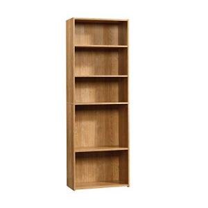 Sauder Beginnings 5-Shelf Bookcase, Bookshelf with Adjustable Storage Shelves, L: 24.57" x W: 11.50" x H: 71.18", Highland Oak