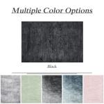 LIANLAM Washable Rug 8x10 Area Rugs for Living Room - Stain Resistant Non-Slip Backing Boho Rug for Bedroom,Durable & Ultra-Thin Vintage Large Area Rug(8x10,Black)