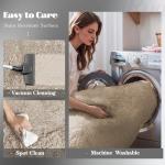 8x10 Area Rug for Living Room: Fluffy Shag Soft Washable Rugs Large Fuzzy Plush Indoor Carpet for Bedroom Nursery Playroom Kids Girls Boys Room (Camel, 8'x10')