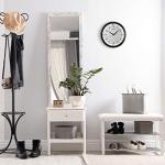 SEIKO 11 Inch St James Brushed Metal Wall Clock, Black