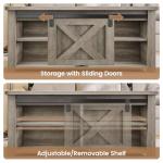 SEDETA 31.5" Lift Top Coffee Table with Storage, Square Coffee Tables for Living Room, Farmhouse Coffee Table with Large Hidden Storage Compartment and Adjustable Shelves, Grey