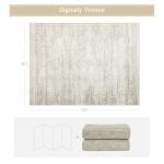 Srugn Washable Rugs 9x12 Area Rugs for Living Room,Rugs for Bedroom, Large Carpets,Ultra Soft Faux Wool Retro Dining Room Rug,Non Slip&Non-Shedding Low Pile Vintage Print Rug Indoor for Home Office