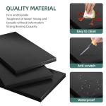 Shintenchi Bookshelf, Industrial Bookshelves and Bookcases with Doors Floor Standing 6 Shelf Display Storage Shelves 70.6 inches Tall Bookcase for Home Office, Living Room (Black)