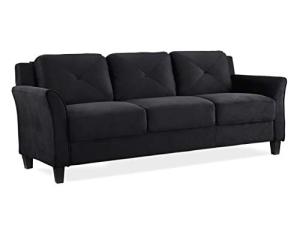 Lifestyle Solutions CCHRFKS3M26BKVA Harrington Sofa, Black