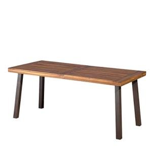 Acacia Wood Dining Table, Natural Stained