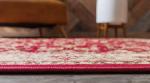 Unique Loom Sialk Hill Collection Area Rug - Washington (5' 3" x 8' Rectangle Burgundy/Cream)