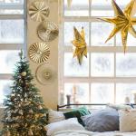 Hicarer 4 Pcs 12 Inch Metal Wall Art Decor Sunburst Hanging Metal Artwork Decor Wall Art Decorations for Home Living Room Office Gift for Christmas(Gold)