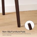 HOOBRO Bamboo Dining Table, Square Dining Table for 2, 27.6" Kitchen Table for Small Space, Writing Table, Easy to Assemble, for Dining Room, Living Room, Office, Kitchen, Apartment, Brown BR70CZ01G1