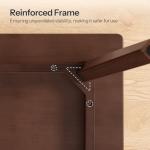 HOOBRO Bamboo Dining Table, Square Dining Table for 2, 27.6" Kitchen Table for Small Space, Writing Table, Easy to Assemble, for Dining Room, Living Room, Office, Kitchen, Apartment, Brown BR70CZ01G1