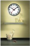 Mondaine - Wall Clock A990.Clock.16SBB 25cm - Official Swiss Railways Clock - Red Second Hand Aluminium Casing - Dust Resistant Wall Clocks - Made in Switzerland