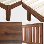 ZINUS Vivek Wood Platform Bed Frame with Headboard, Solid Wood Foundation with Wood Slat Support, No Box Spring Needed, Easy Assembly, Queen