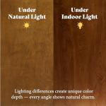 AMERLIFE 7-Piece Farmhouse Solid Wood Dining Table Set with 6 Upholstered Chairs, 60" Space Saving Dinner Table & Chairs Set, for Dining Room, Kitchen, Restaurant, Brown & White