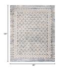 SAFAVIEH Area Rug 8x10 - Brentwood Collection - Large - Light Grey & Blue, Traditional Oriental Design, Non-Shedding & Easy Cleaning, Ideal for Living Room, Bedroom, Office, Dining Space (BNT899G)