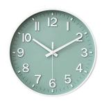 HZDHCLH Green Wall Clocks Battery Operated,12 inch Silent Non Ticking Modern Wall Clock for Living Room Bedroom Kitchen Office Classroom Decor