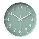 HZDHCLH Green Wall Clocks Battery Operated,12 inch Silent Non Ticking Modern Wall Clock for Living Room Bedroom Kitchen Office Classroom Decor