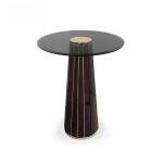 Modern minimalist home balcony round coffee table
