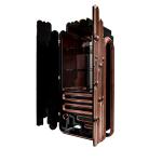 Light luxury high-end solid wood dining side cabinet designer luxury art wall decorative locker