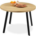 Best Choice Products Round Mid-Century Modern 35.5in Dining Table, Space-Saving Dinette for Home, Kitchen, Apartment w/Steel Legs - Natural