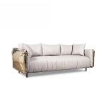 High resilience living room one-character sofa hotel villa high-end negotiation Changsha hair