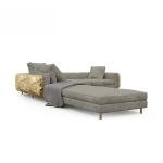 Modern simple living room fabric sofa hotel leisure sofa L-shaped left concubine seat sofa high elastic comfortable seat