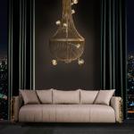 High resilience living room one-character sofa hotel villa high-end negotiation Changsha hair