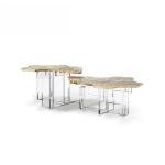 Living room acrylic coffee table coffee table sofa side table