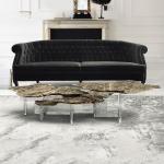 Living room acrylic coffee table coffee table sofa side table