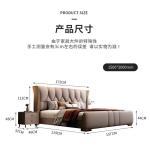 Modern Luxury Multifunctional Bedside Table Aesthetic Headboard Stylish Queen Bed Frame Perfect Cama Casal Home Decoration