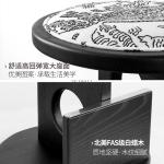 Medieval fresh solid wood designer cafe milk tea home bar high stool island stool