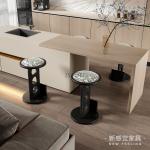 Medieval fresh solid wood designer cafe milk tea home bar high stool island stool