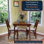 MECO STAKMORE Arts and Craft Folding Chair Fruitwood Finish, (Set of 2) , 22.5 in x 17 in x 35.5 in