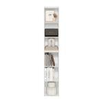 Furinno LUDER Book Shelf, 6-Tier Tall Modern Bookshelf, Bookcase with Open Shelves, 9.3" x 12" x 71", for Living Room, Bedroom, Home Office, White