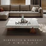 D06 Marble coffee table living room home modern simple creative solid wood square coffee table