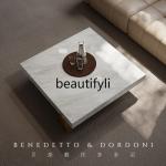 D06 Marble coffee table living room home modern simple creative solid wood square coffee table