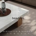 D06 Marble coffee table living room home modern simple creative solid wood square coffee table