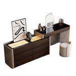 chest integrated dresser bedroom bedside cabinet retractable makeup table jewelry storage display cabinet